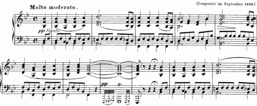 The articulations in Schubert Sonata D960