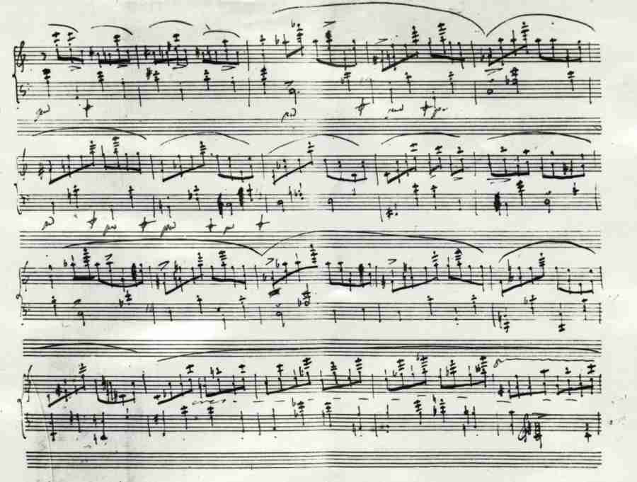 Chopin Ballade N. 1 Op. 23 Autograph Manuscript - Pag.13