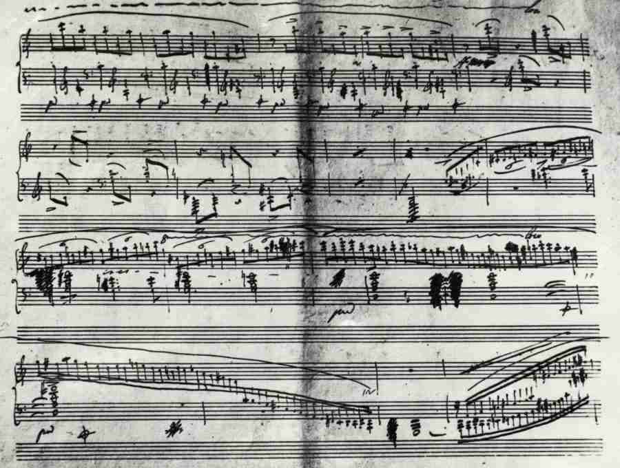 Chopin Ballade N. 1 Op. 23 Autograph Manuscript - Pag.14