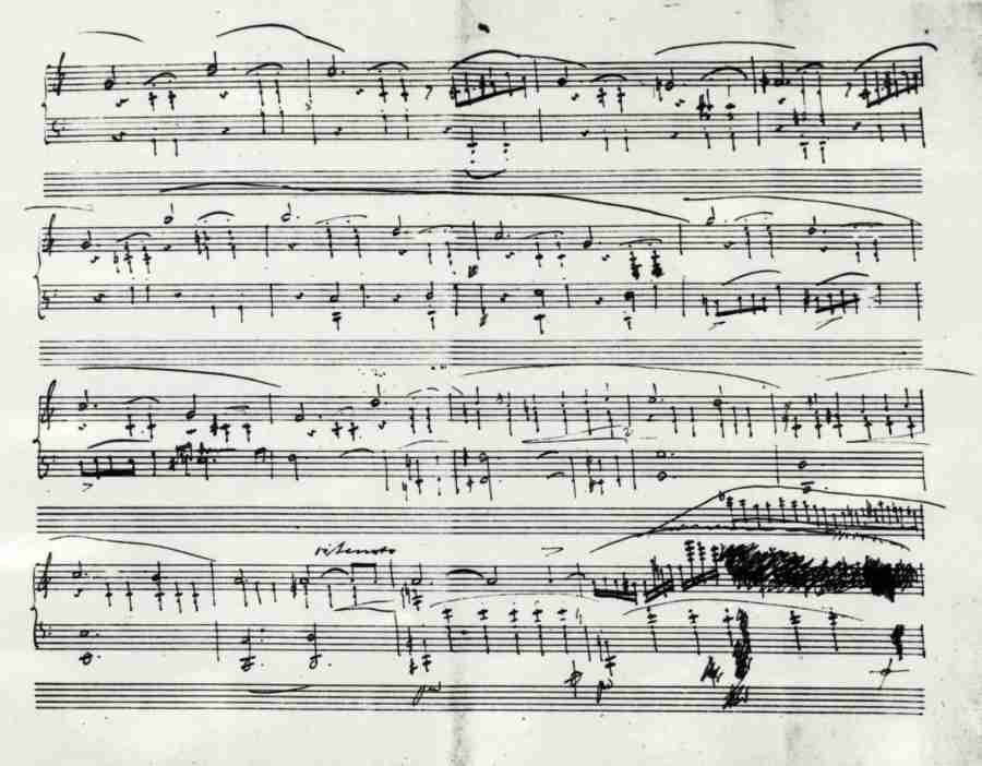 Chopin Ballade N. 1 Op. 23 Autograph Manuscript - Pag.2