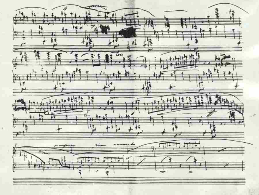 Chopin Ballade N. 1 Op. 23 Autograph Manuscript - Pag.7
