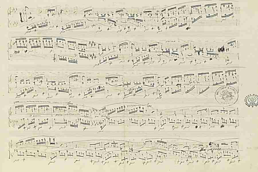 Chopin Polonaise-Fantaisie Op. 61 Autograph Manuscript Pag.3