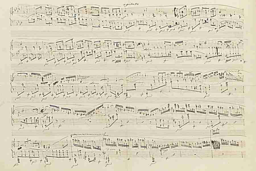 Chopin Polonaise-Fantaisie Op. 61 Autograph Manuscript Pag.4