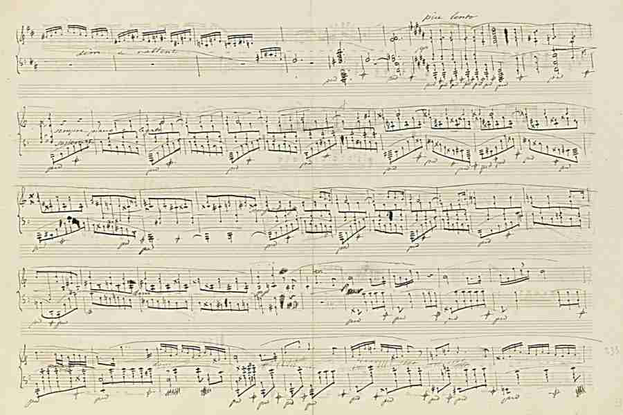 Chopin Polonaise-Fantaisie Op. 61 Autograph Manuscript Pag.5