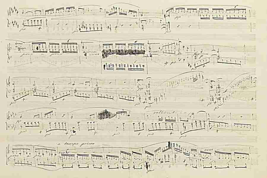 Chopin Polonaise-Fantaisie Op. 61 Autograph Manuscript Pag.6