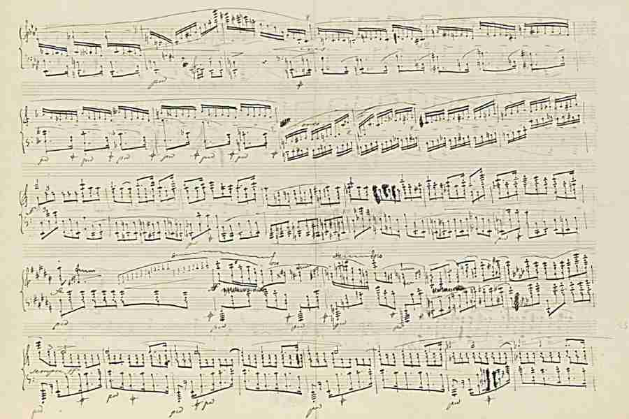 Chopin Polonaise-Fantaisie Op. 61 Autograph Manuscript Pag.7
