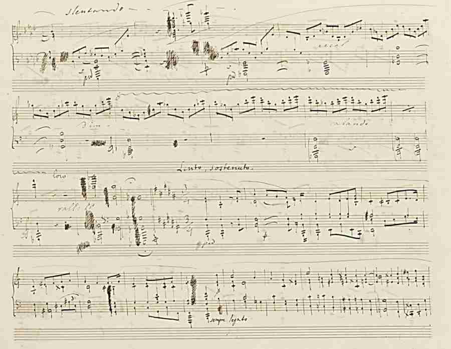 Chopin Fantaisie Op. 49 Autograph Manuscript Pag. 10