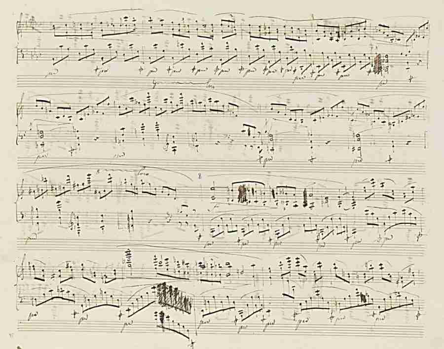 Chopin Fantaisie Op. 49 Autograph Manuscript Pag. 5