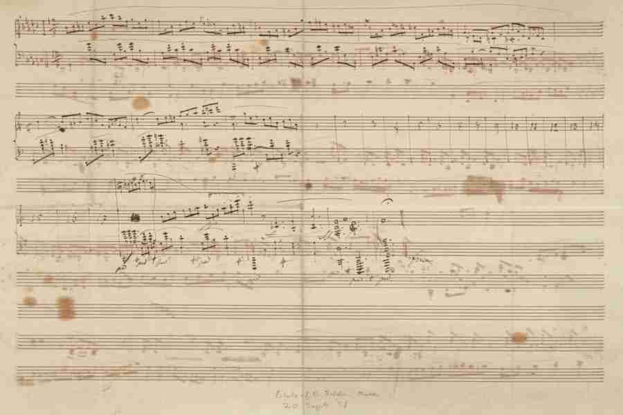 Chopin Impromptu N. 3 Op. 51 Autograph Manuscript Pag. 4