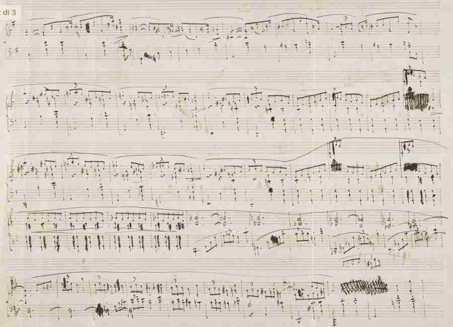 Chopin Mazurka Op. 59 N. 3 Autograph Manuscript Pag. 2