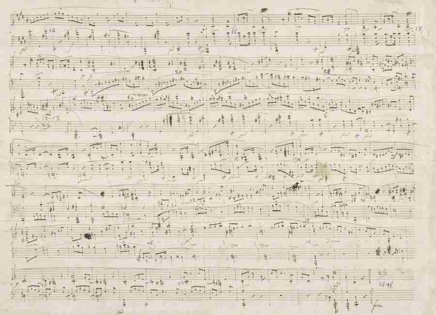 Chopin Mazurkas Op. 50 Autograph Manuscript Pag. 6