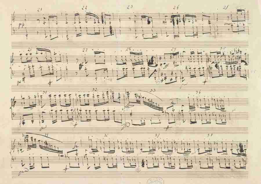 Chopin Polonaise Op. 26 N. 2 Autograph Manuscript Pag. 2