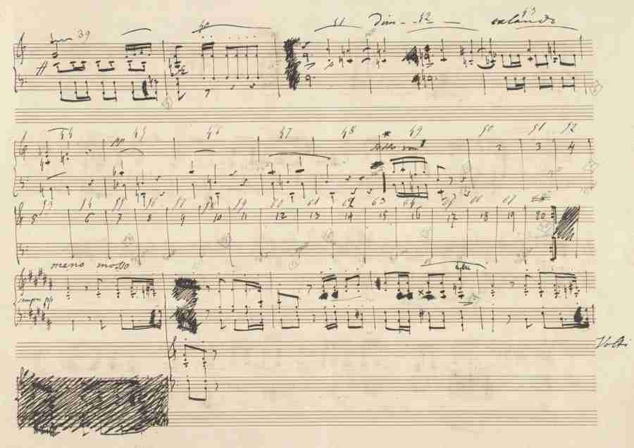 Chopin Polonaise Op. 26 N. 2 Autograph Manuscript Pag. 3