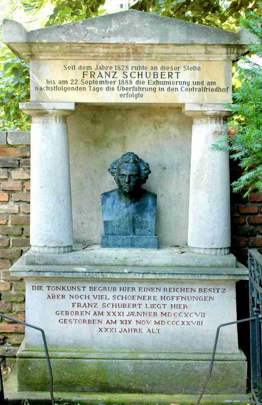 Schubert's grave